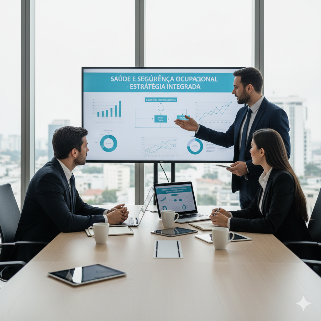 Reunião de negócios com profissionais da saúde