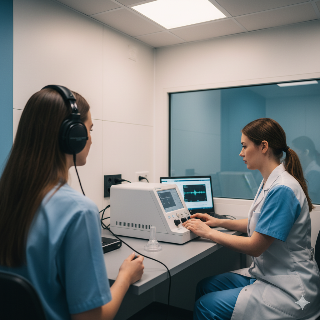 Equipamento de audiometria
