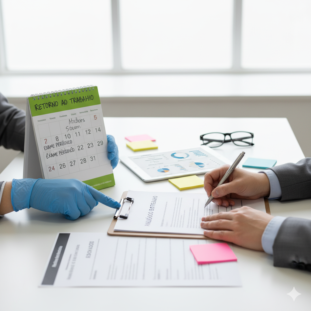 Calendário e prontuário médico